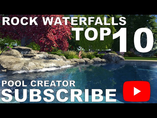 Top 10 Rock Waterfalls - Swimming Pool Design Ideas - Epic Backyard Outdoor Living (HD)