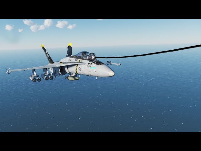 DCS World: F-18C Air to Air Refueling with Autopilot (Hands free)