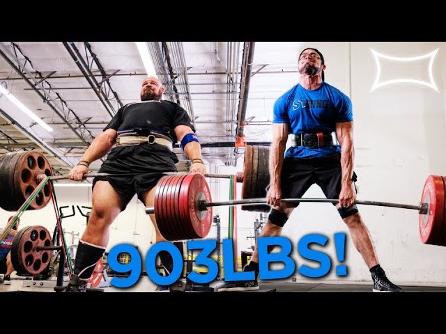 SAVAGE DEADLIFTS WITH BRIAN SHAW AND CAILER WOOLAM AT SUPER TRAINING GYM