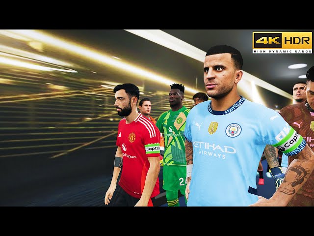 PES 2025 | Manchester City vs Manchester United | REALISTIC PREMIER LEAGUE AI PREDICTION