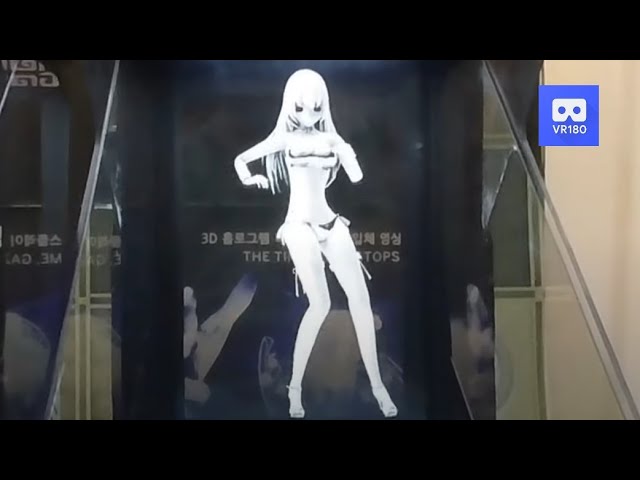 3D 180VR 4K Amazing 3D Hologram Sexy Dancing Lady and Onepiece 360VR