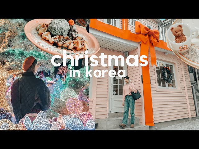 KOREA VLOG | what i wear in winter, the cutest cafes, christmas lights & decorating my apartment🎄