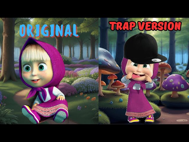 Masha and The Bear original VS Masha and The Bear Trap Edit VR360°