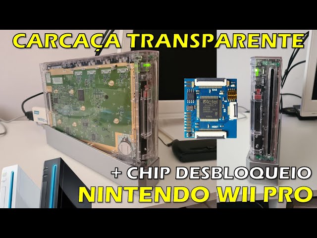 NINTENDO WII PRO #2 - TROCA DA CARCAÇA (TRANSPARENTE) E CHIP DE DESBLOQUEIO