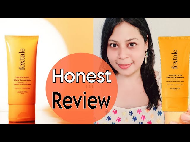 Golden Glow ya Oily Mess? 🤔 Foxtale Sunscreen Honest Review