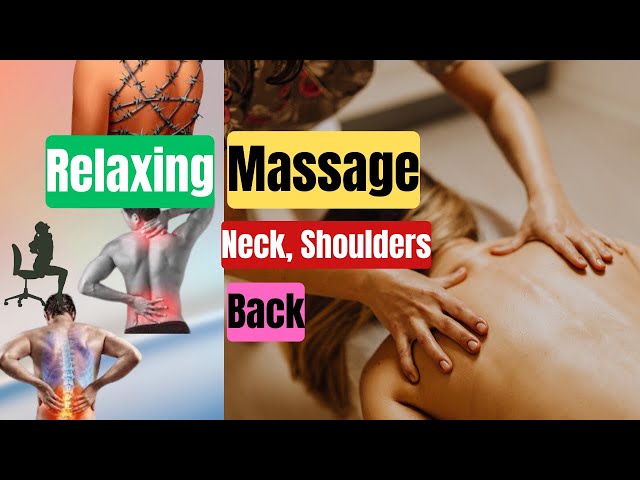 Relaxing Chinese Massage for Neck, Shoulders, and Back | Stress Relief Techniques #massage #chinese