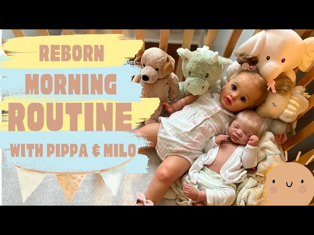 REBORN Morning Routine 🍼🥣 Feeding & Changing Reborns  #rebornroleplay #rebornbaby #reborns