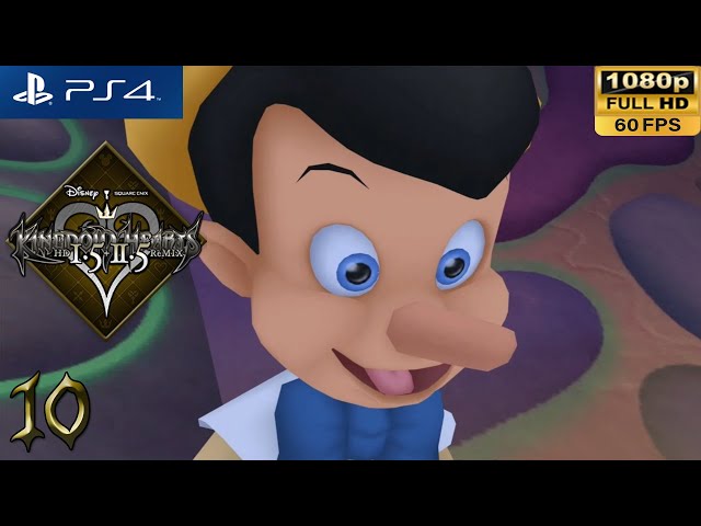 [PS4 1080p 60fps] Kingdom Hearts 1 Walkthrough Part 10 Monstro - KH HD 1.5 + 2.5 Remix