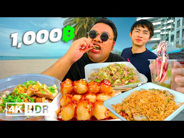 ฿1000 BEST Street Food Pattaya on The BEACH One Day Trip