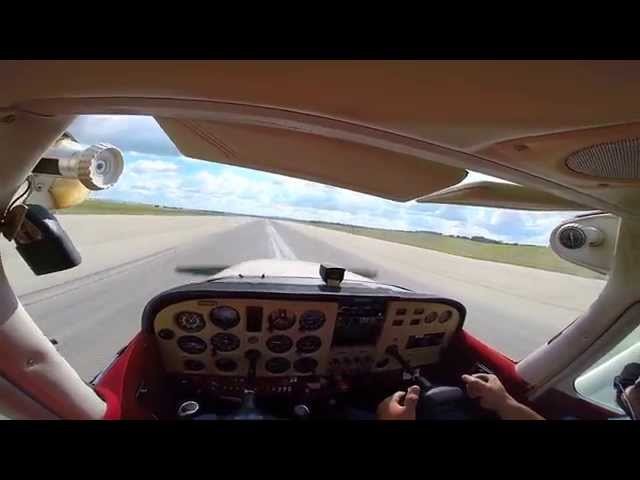 First Private Pilot Flying Lesson - Flying & Landing- 9/27/14