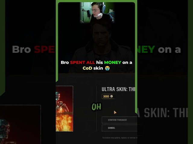 When You Drop Your Life Savings on a CoD Skin 💀😂 #BlackOps6 #CallOfDuty #GamingFails #TerminatorSkin