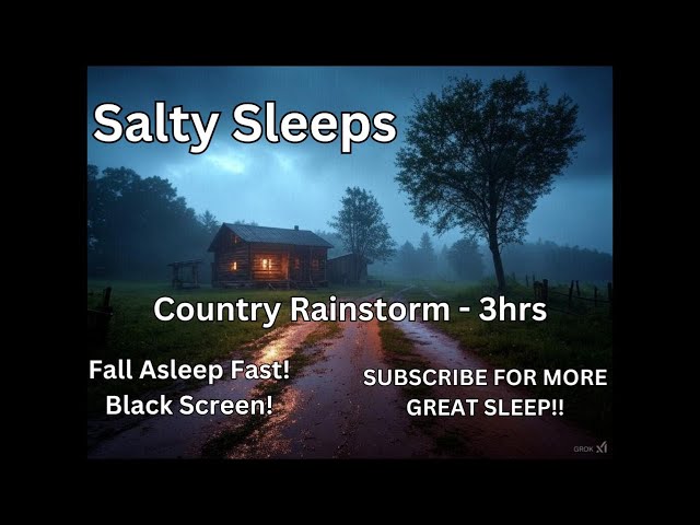 Country Rainstorm - 3hrs | Rainstorms