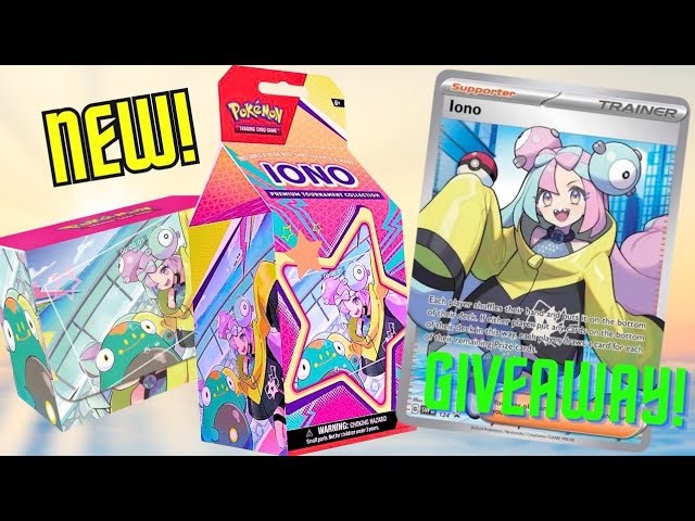 IT'S HERE! Pokemon's Iono Tournament Collection Box Opening!! GIVEAWAY !!