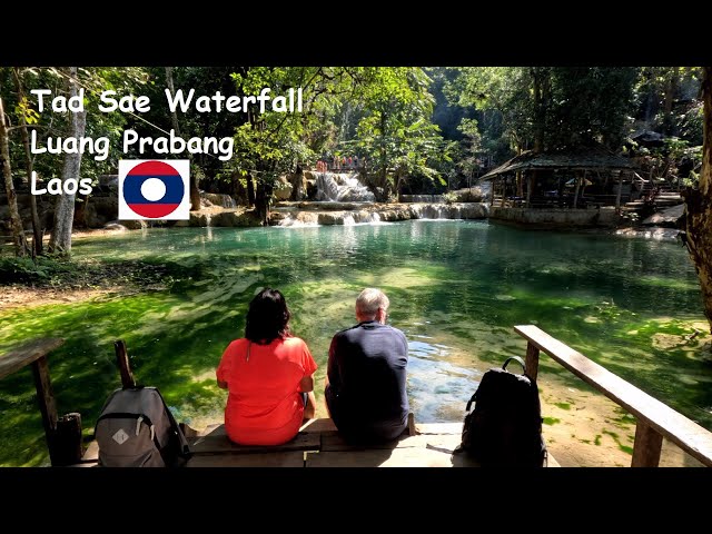 Laos Tad Sae waterfalls in Luang Prabang