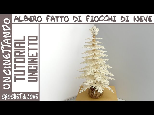 🎄 Albero fatto con i Fiocchi di Neve ❄️ - 5 Fiocchi di Neve Diversi - Tutorial Passo a Passo