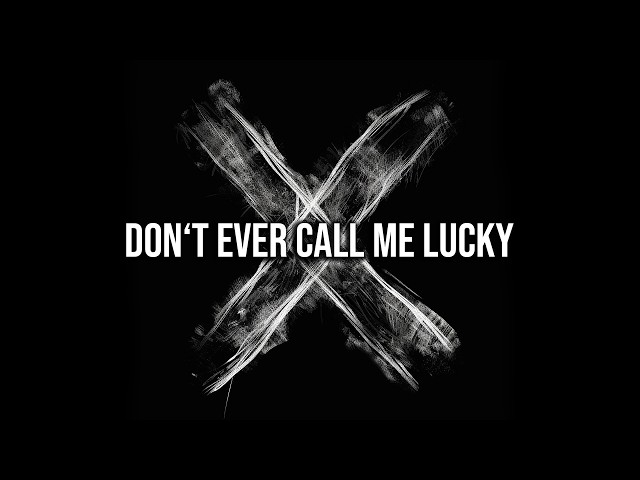 Don't ever call me lucky. I PRAYED for this. I WORKED for this. 🔥 (Official Lyric Video)