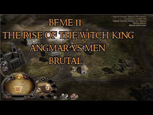 BFME II - The Rise of the Witch-King - Angmar vs Men Brutal.