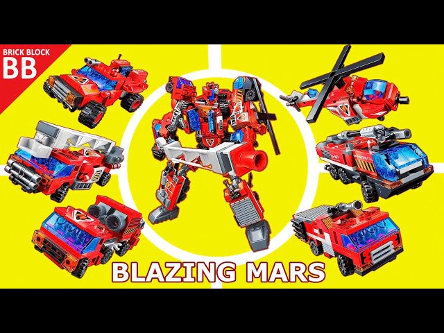 Speed Build : Blazing Mars FINAL ⚡️ Qman 1416 Enlighten Trans Collector Lego Transformers combiner