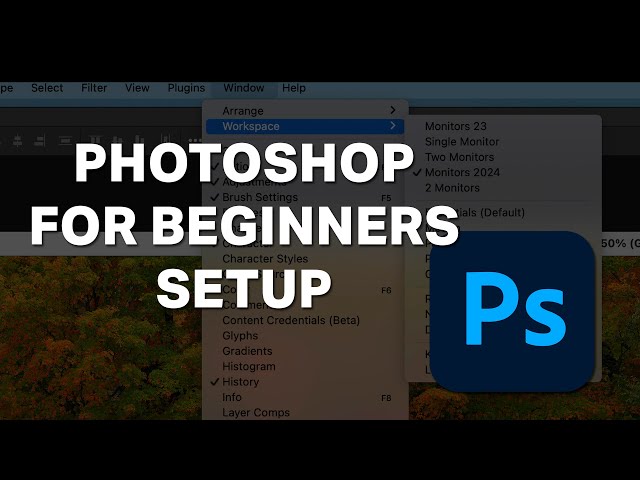 Photoshop for Beginners 2024 -  Lesson One - Set Up (Free Class)