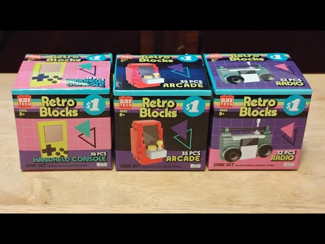 Building Retro Block Sets Asmr