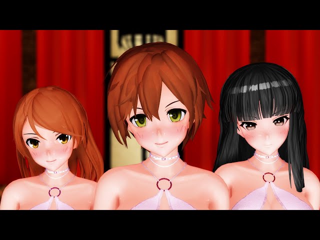 【MMD・VR180】Bad Boy（黒川千秋・北条加蓮・吉岡沙紀）