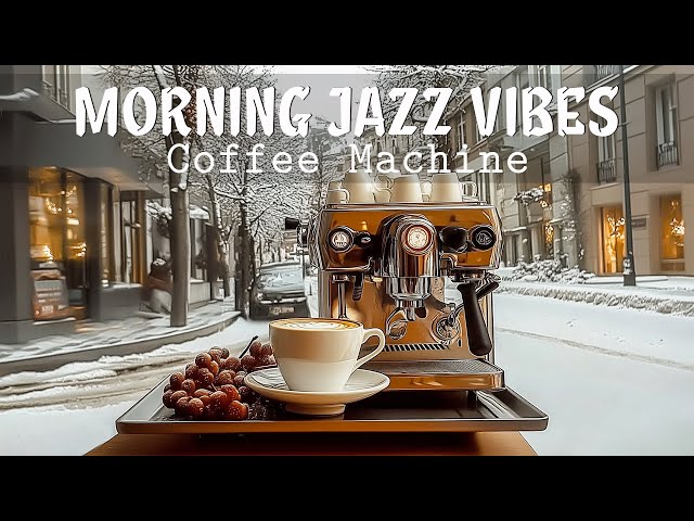 Chilly Morning Jazz Vibes 🎵 Relaxing Cityscape Views for Perfect Winter Morning | Smooth Jazz Music