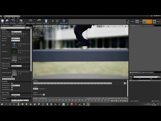 Unreal Engine 4 -  How to fix: floating animation fix