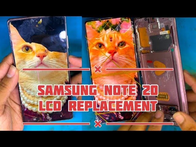 SAMSUNG Note 20 Broken LCD Replace #smartphone #repair #motherboard #phonerepair