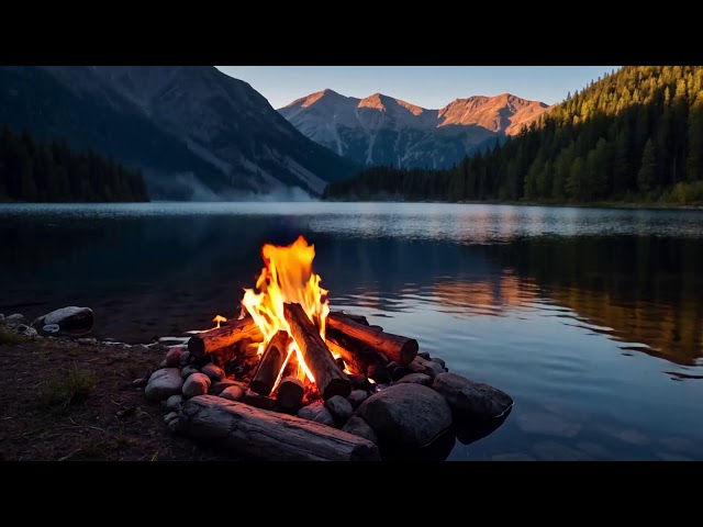 Cozy Campfire Ambience | Relaxing Crackling Fire Sounds for Deep Sleep & Insomnia Relief 🌙💤