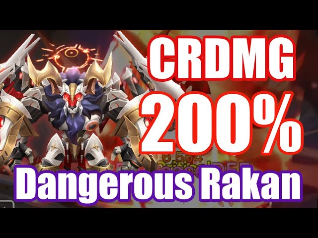 Too Dangerous! CRDMG 200% Rakan Debut🤯🤯🤯【Summoners War RTA】