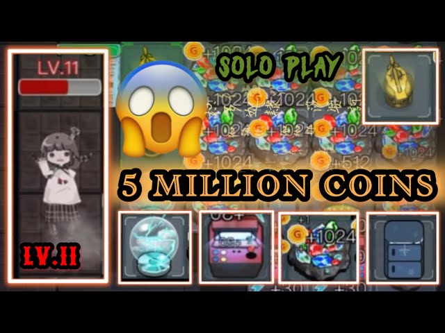 5 MILLION COIN ON HAUNTED DORM || LV.11 DREAM HUNTER || SOLO PLAY || MVP || #haunteddorm