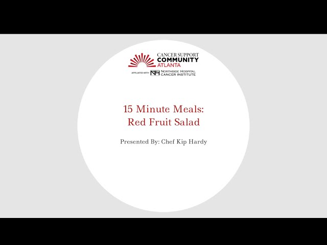 15-Minute Meals: Red Fruit Salad