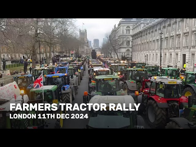 Farmers Tractor Rally - London 11th Dec 2024