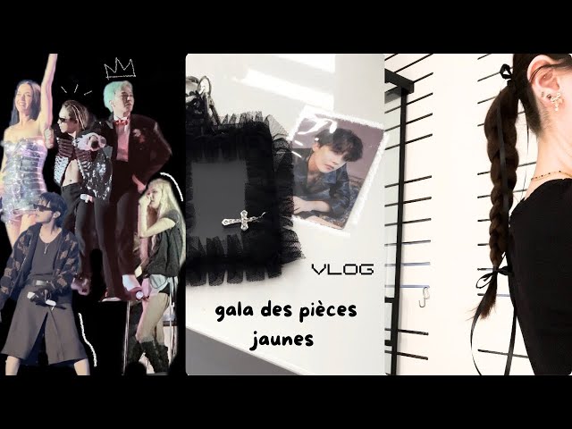 vlog ꔛ𖤐˒˒ gala des pièces jaunes : j-hope, rosé, g-dragon, taeyang, and more