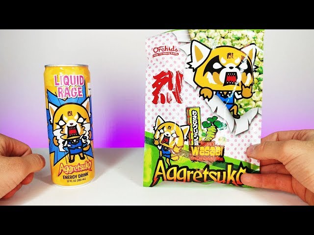 ASMR - Aggretsuko Liquid Rage & Hot Wasabi Peas | Product review | Soft Spoken unintentional