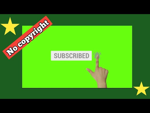 Subscribe button and bell icon green screen download || Social media green screen