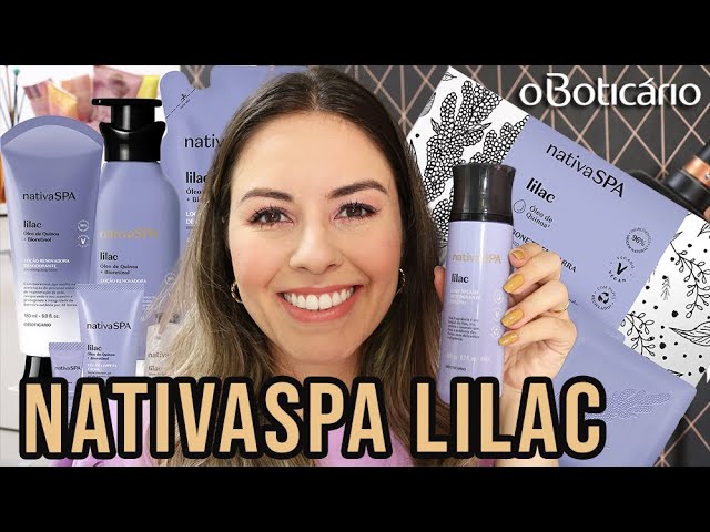 NATIVASPA LILAC: RESENHA COMPLETA DE TODOS OS PRODUTOS! Fui no evento de lançamento 😱💜