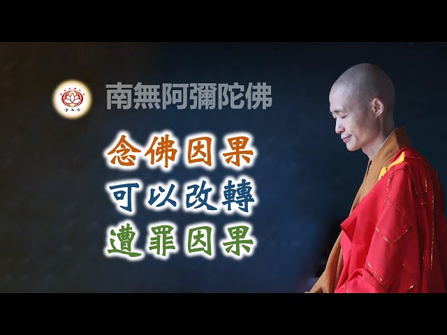 念佛因果可以改轉遭罪因果｜淨宗法師開示【CC】