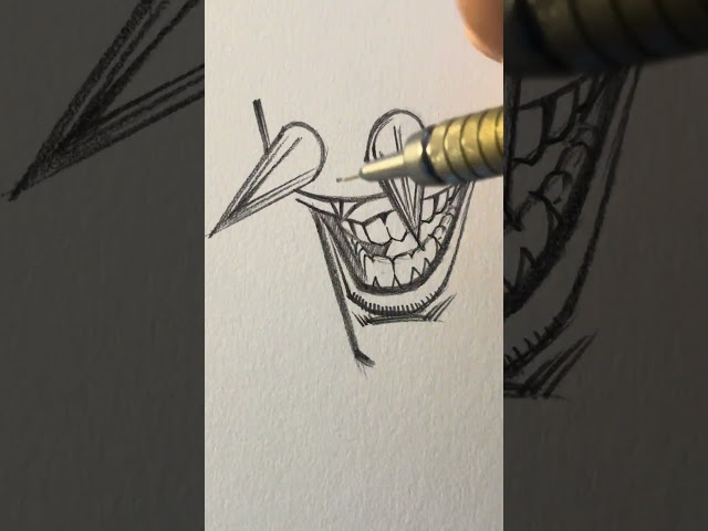 Jmarron drawing comic book character with evil laugh