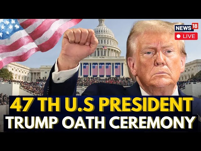 FULL EVENT Of Donald Trump Inauguration LIVE | Capitol Rotunda | Washington DC | USA News | N18G