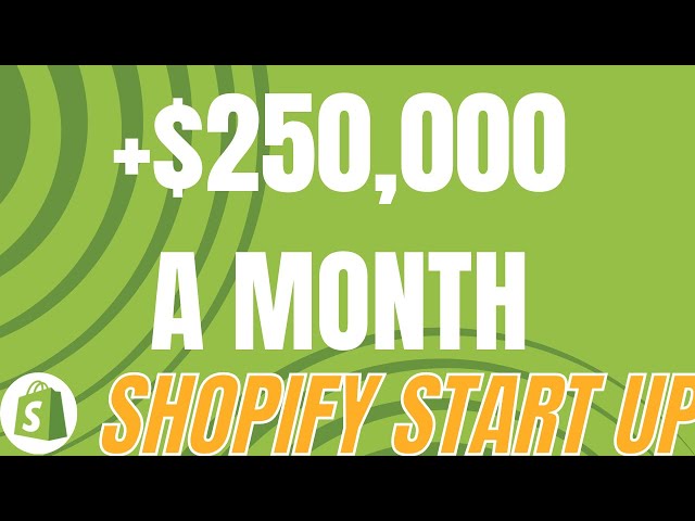 Shopify Start Up - WE HIT +$1,000,000