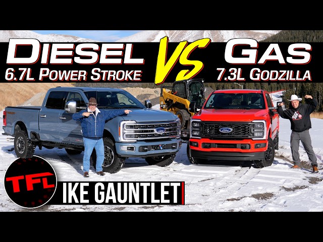 Can a Gas-Powered Ford F-250 V8 Out-tow a Power Stroke Diesel on the World's Toughest Towing Test?