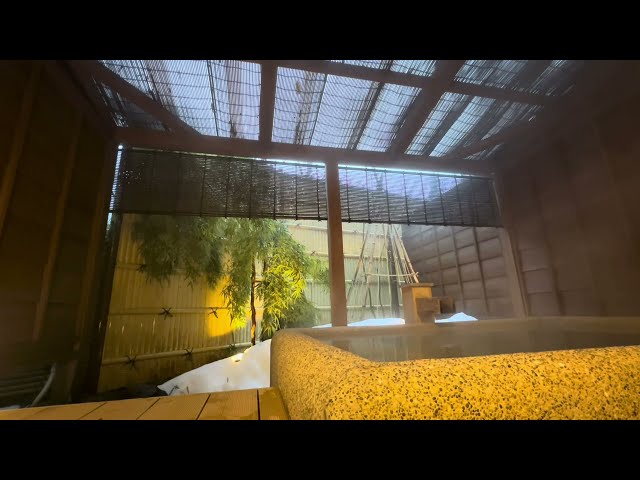 【Rain Sounds/Relaxation/Japan] The Sound of rain drops heard at Japanese-style inn