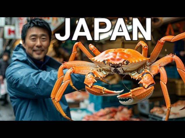 🍣🦀 INCREDIBLE JAPANESE STREET FOOD IN OSAKA JAPAN, SEAFOOD, CRABS, LOBSTERS, SUSHI, OSAKA WALK, 大阪市