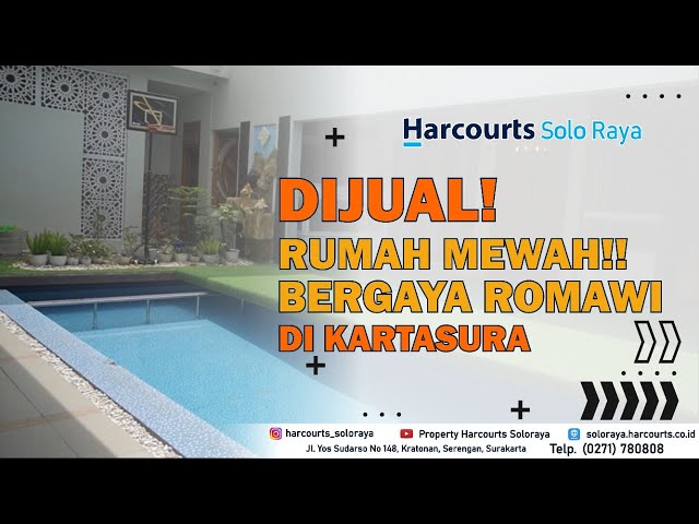 REVIEW JUAL RUMAH SULTAN Super Megah Bergaya Romawi Dengan Kolam Renang Cover Sliding