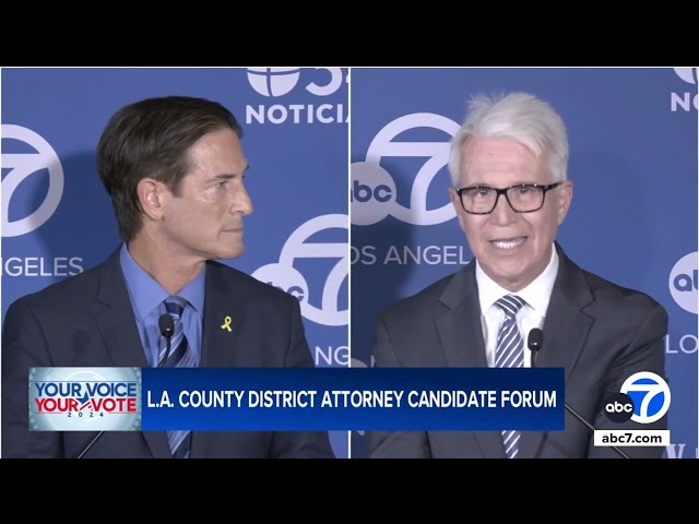 ABC7 hosts forum for Los Angeles County DA candidates Gascón and Hochman