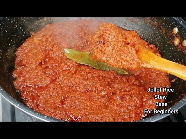 How to Make Your Jollof Rice Stew Base From Scratch This Festive Season, Easy And Flavorful 💯