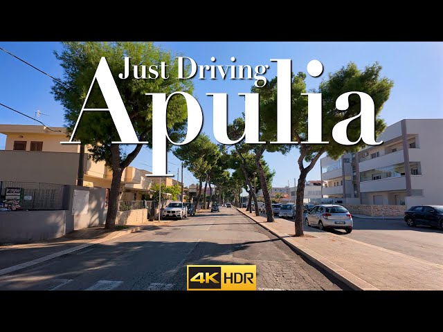 Scenic Drive from Bari ➡️ Mola di Bari ➡️ Monopoli  Apulia Italy 4K HDR 60 FPS