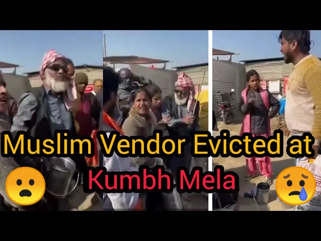 Muslim Vendor Forced Out of Kumbh Mela in Prayagraj | Hindutva Men Demand Arrest