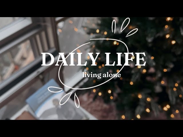 living alone | putting up Christmas tree, Chicago in the rain, K-BEAUTY and Sephora haul🎄